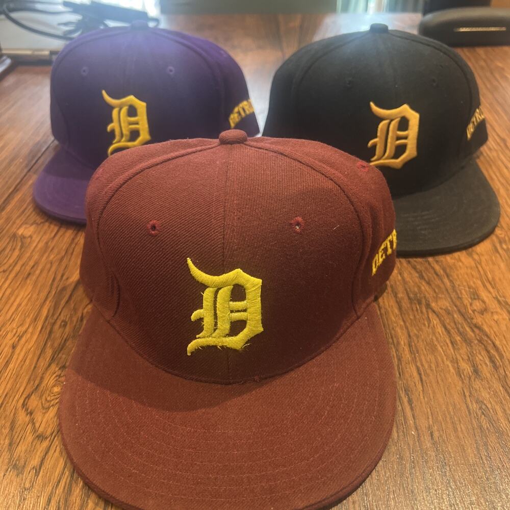 Lot Of 3 Detroit Tigers Baseball Caps Cityhunter